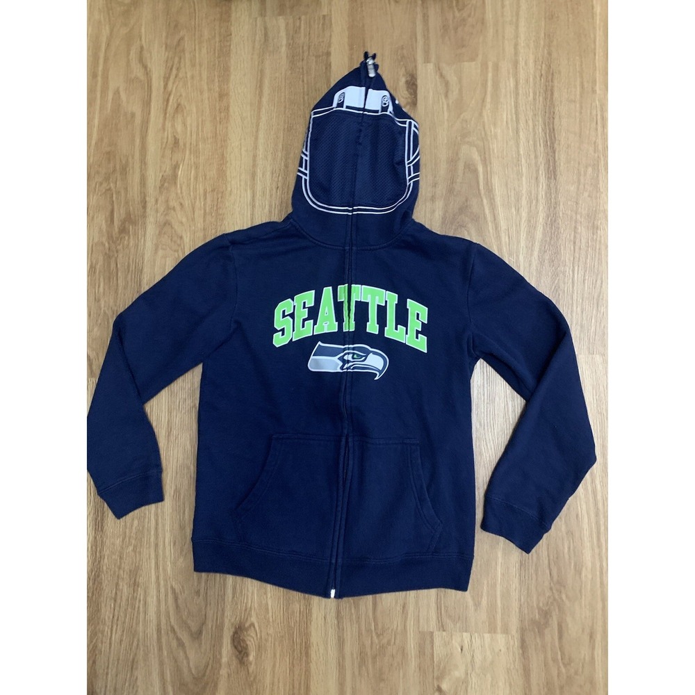 NFL Team Apparel Full Zip Hooded Sweatshirt‎ Youth Size Large